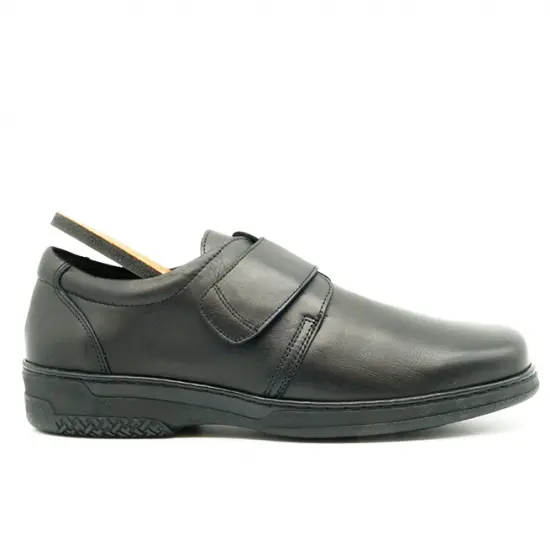 Zapatos cómodos de piel con cierre de velcro, Ortho Soluciones