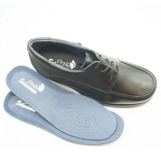 Zapato XL Blucher bordon Negro Ortho Soluciones XL14