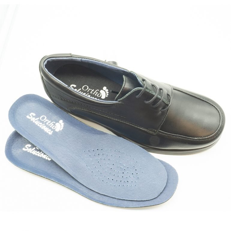 Zapato XL Blucher bordon Negro Ortho Soluciones XL14